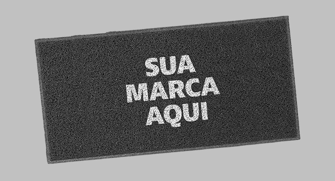 Ter um tapete personalizado reforça a identidade de marca da sua empresa